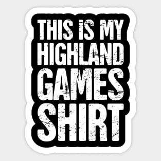 Scottish Highland Games Scotland Renaissance Sticker